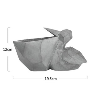 Geometric Pelican Planter Multifunction Flower Pots