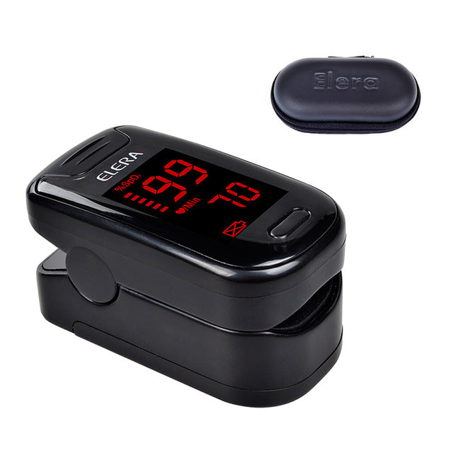 Pulse Oximeter  - Digital Oximetro De Dedo With Case Blood Saturometro Monitor