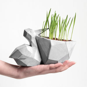 Geometric Pelican Planter Multifunction Flower Pots