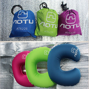 3-Colour Inflatable Travel Pillow Ultralight U Shape Neck Pillow for Travel